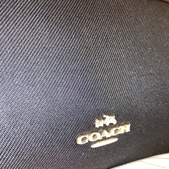 Coach Black and Tan Tote Bag with Gold Hardware - Picture 10 of 13